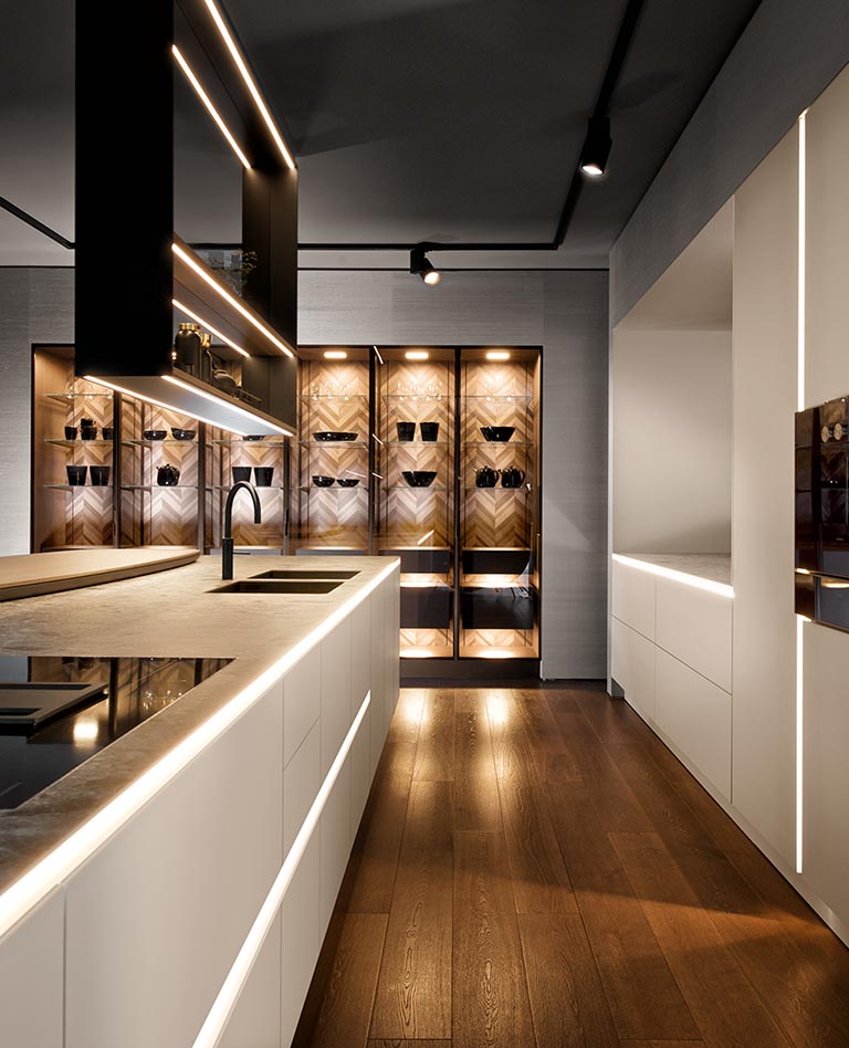 Sfeervolle SieMatic-keuken in de showroom van Hans te Wildt